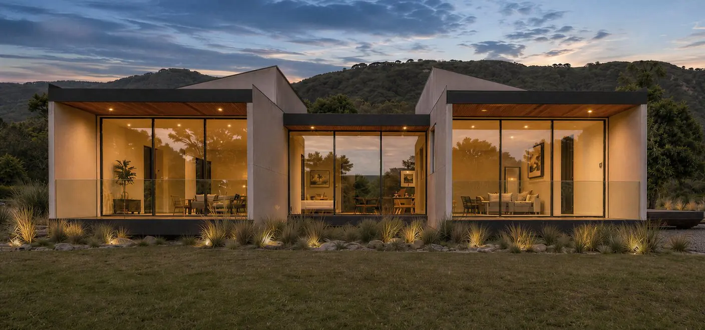 Casa Corona al atardecer, visualización de IGNOTO